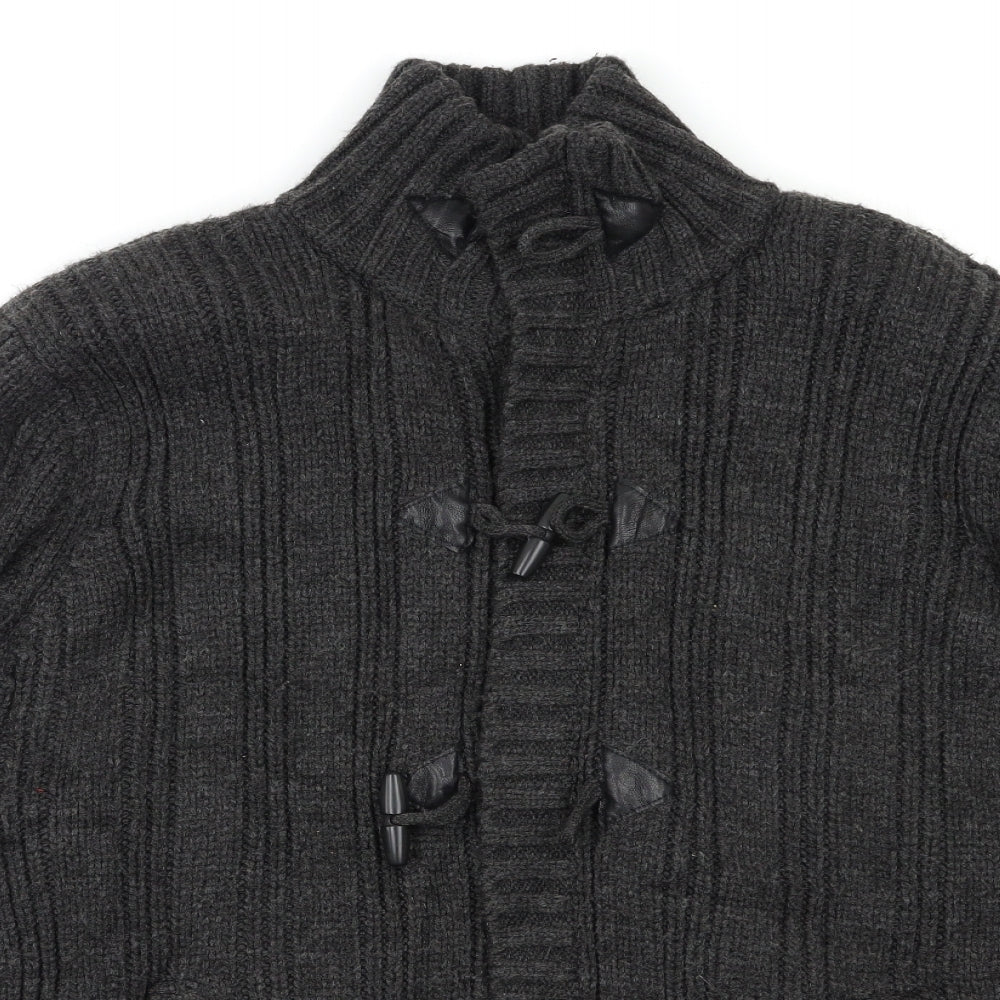 George Mens Grey   Cardigan Jumper Size M
