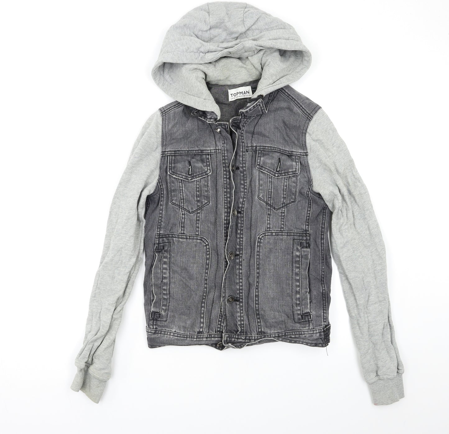 Topman Mens Grey   Jacket  Size XS
