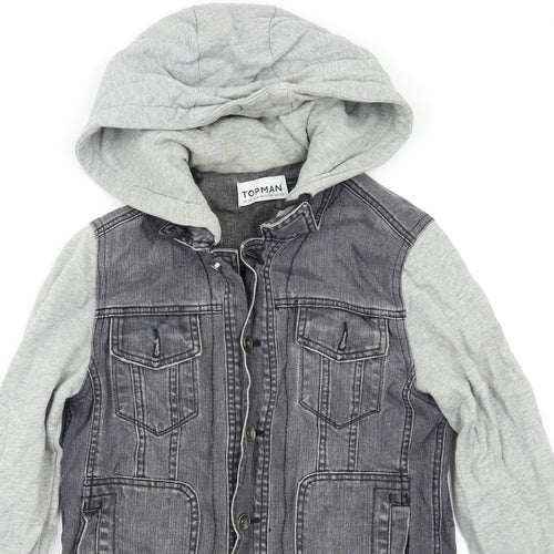 Topman Mens Grey   Jacket  Size XS