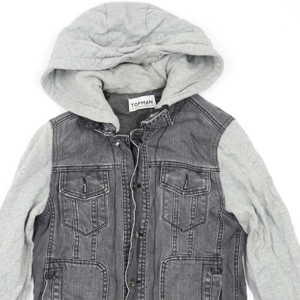 Topman Mens Grey   Jacket  Size XS
