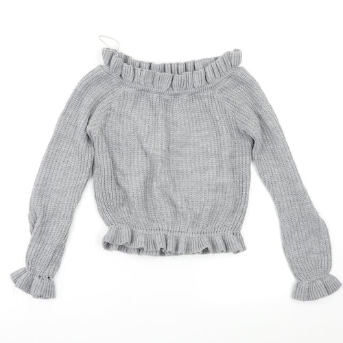 Select Womens Grey   Pullover Jumper Size 8