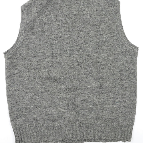 BHS Mens Grey   Vest Jumper Size L