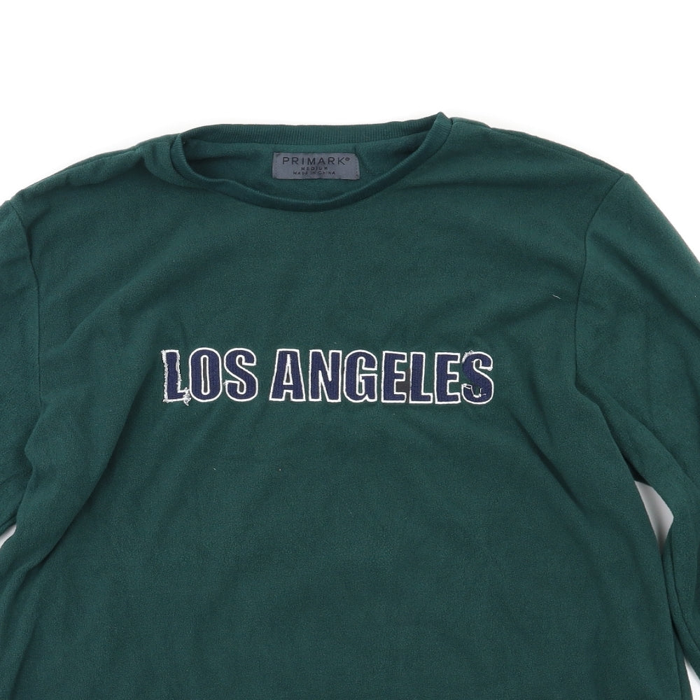 Primark Mens Green Solid   Pyjama Top Size M  - LA