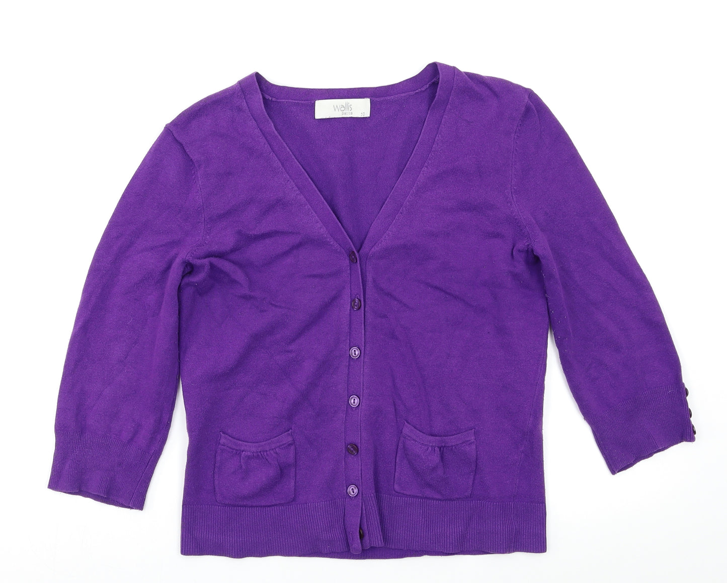 Wallis Womens Purple   Cardigan Jumper Size 10