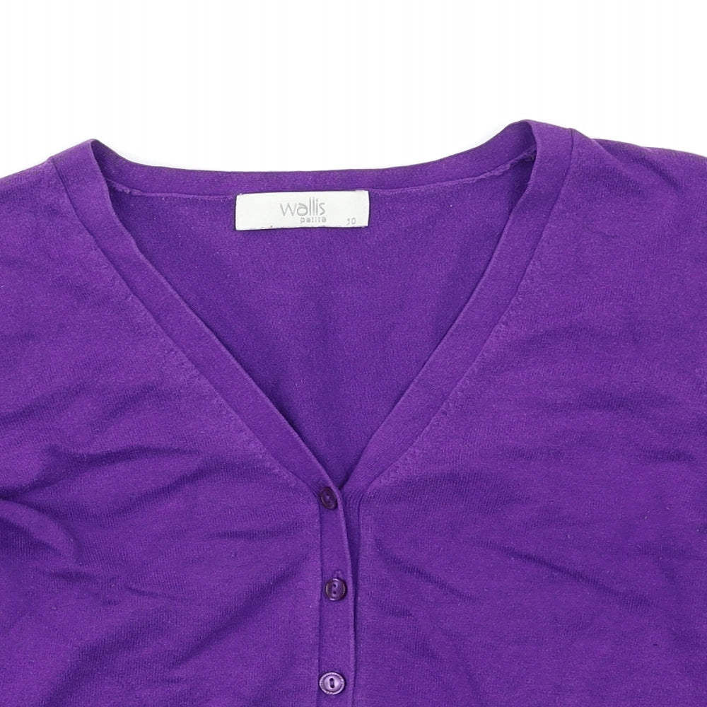 Wallis Womens Purple   Cardigan Jumper Size 10