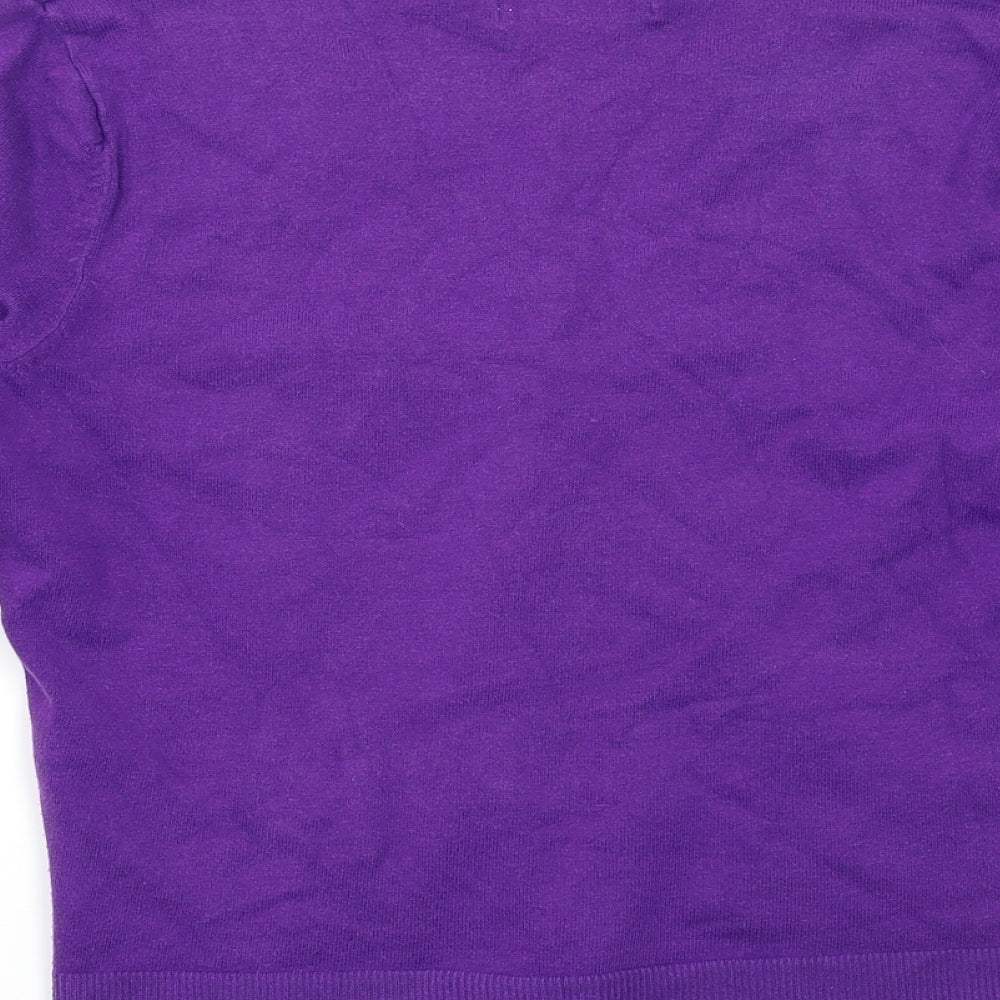 Wallis Womens Purple   Cardigan Jumper Size 10