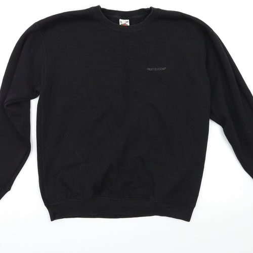 Fruit of the Loom Boys Black   Pullover Sweatshirt Size 11-12 Years
