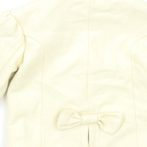 New Look Girls Ivory   Pea Coat Coat Size 2 Years