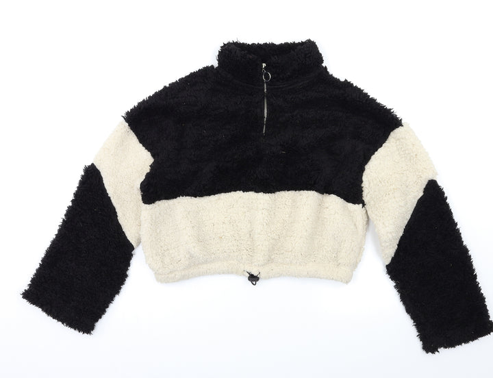 New Look Girls Black   Pullover Sweatshirt Size 14 Years