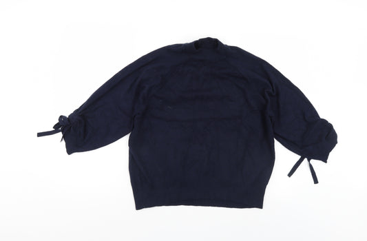 Front view of F&F women’s blue jumper, size UK 12