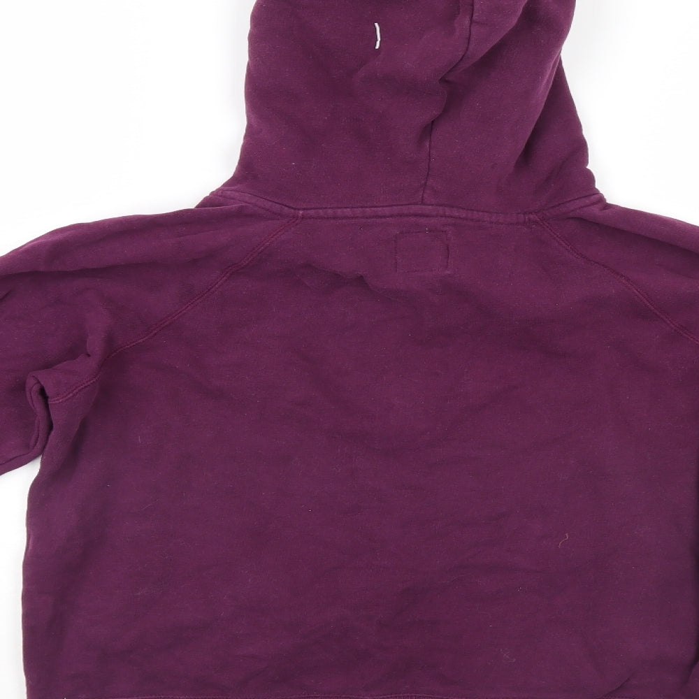 Jack Wills Womens Purple   Henley Hoodie Size 10