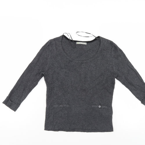 M&S Womens Grey   Pullover Jumper Size 10