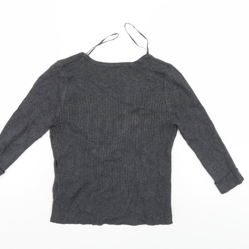 M&S Womens Grey   Pullover Jumper Size 10
