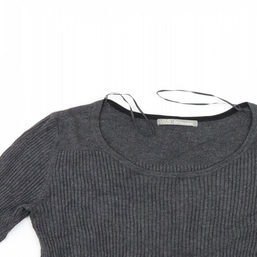 M&S Womens Grey   Pullover Jumper Size 10