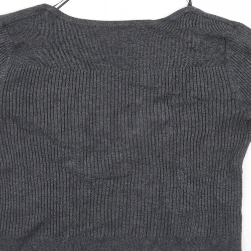 M&S Womens Grey   Pullover Jumper Size 10
