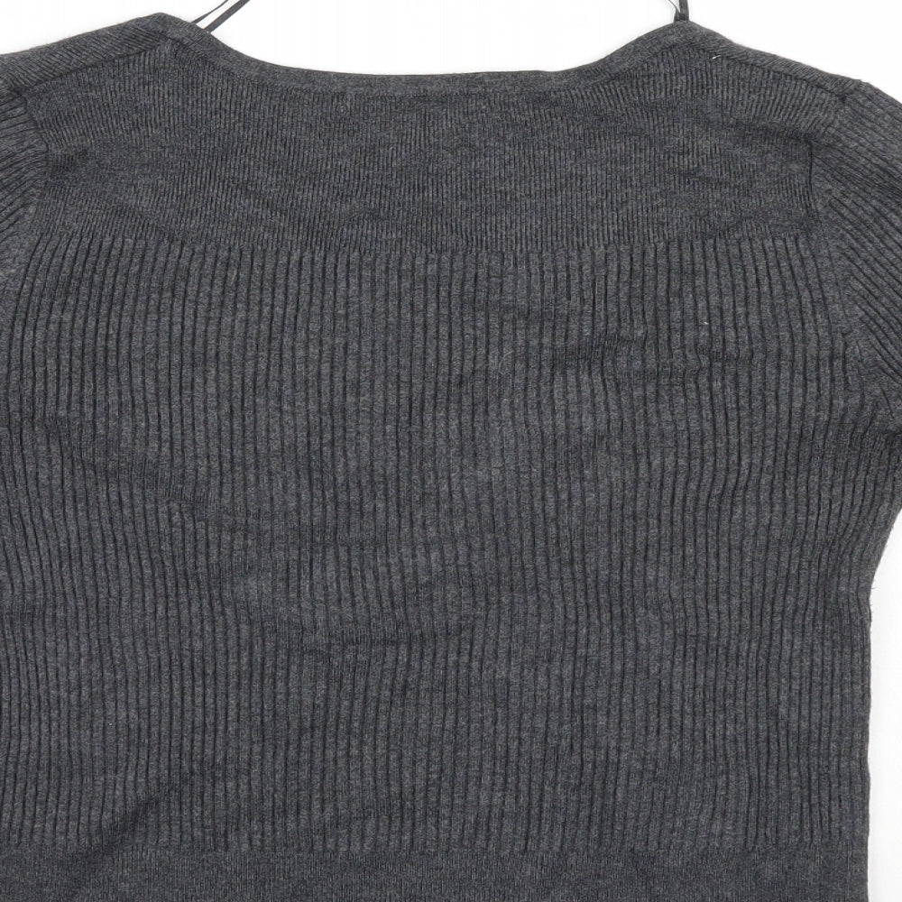M&S Womens Grey   Pullover Jumper Size 10
