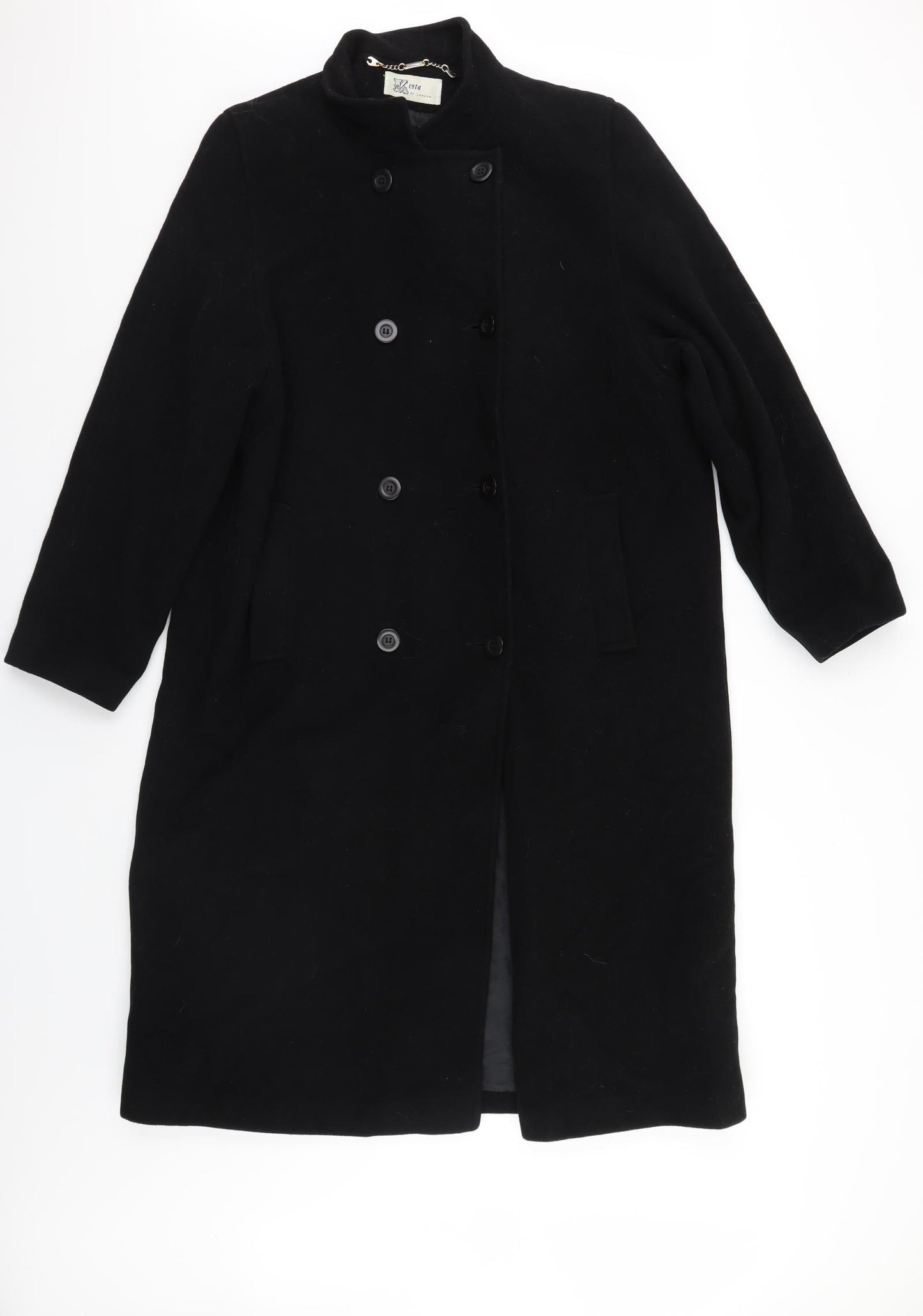 Kesta Womens Black   Overcoat Coat