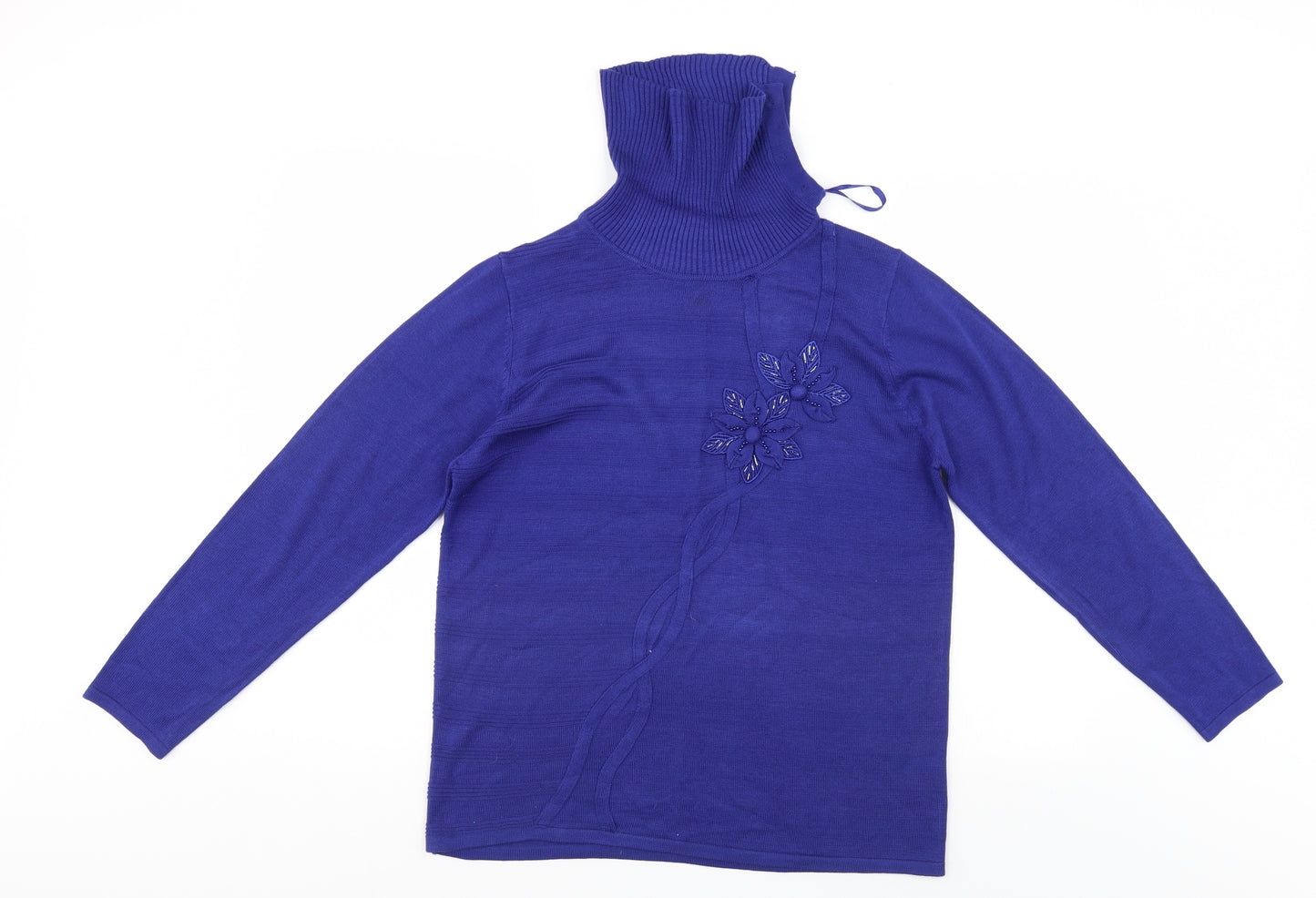 Eternal Womens Blue   Pullover Jumper Size M