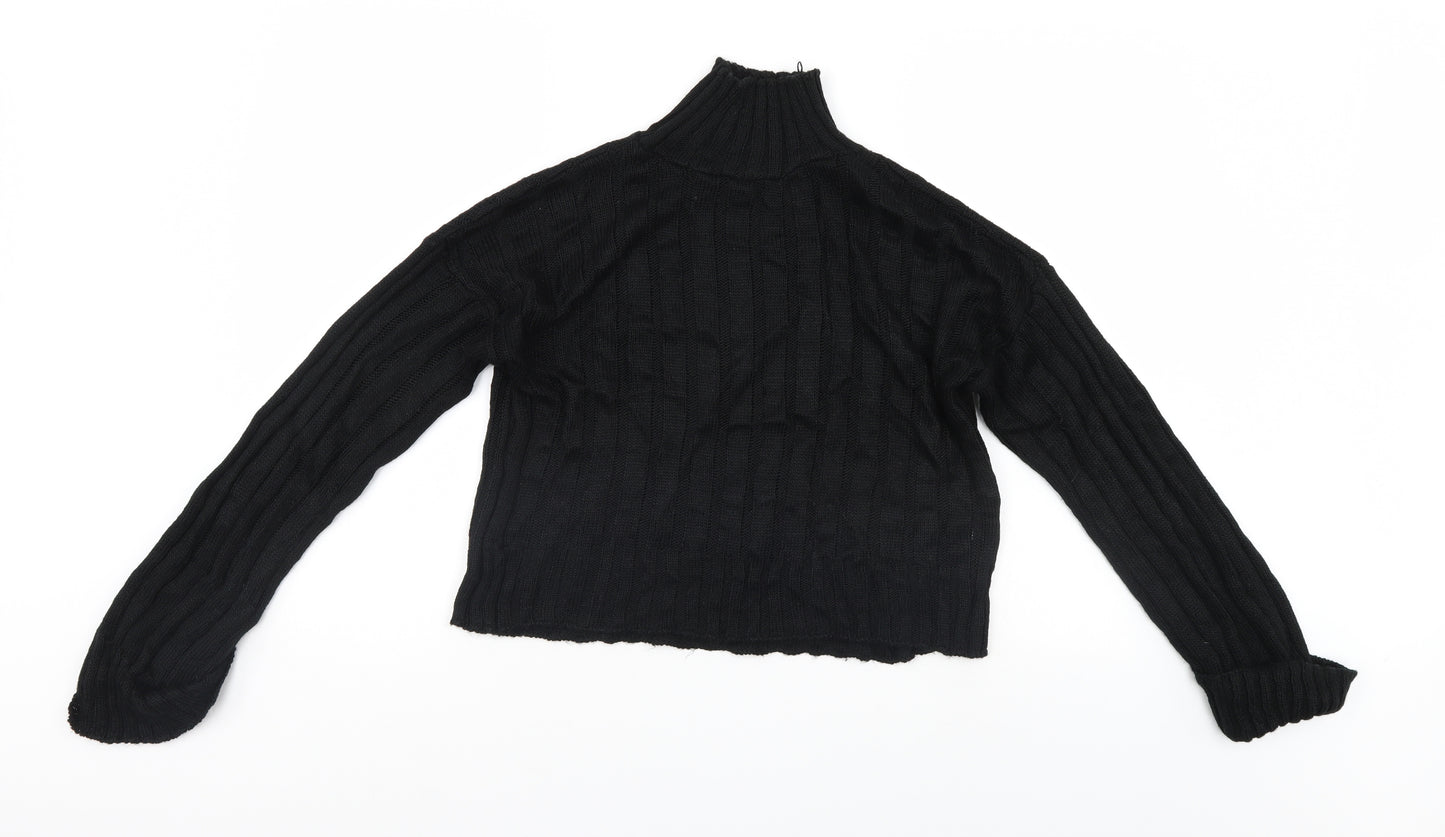 Misspap Womens Black   Pullover Jumper Size M
