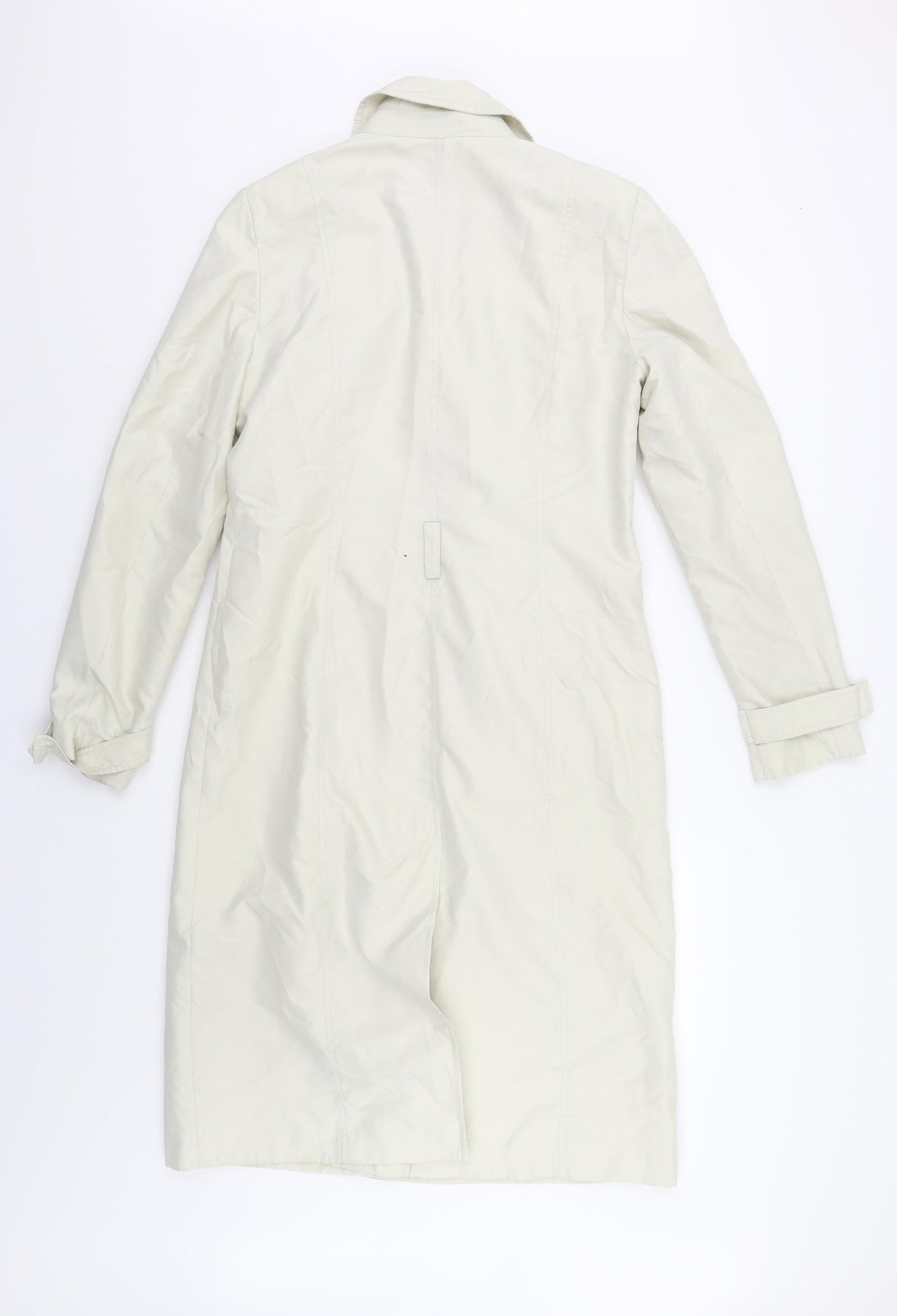 Warehouse Womens Ivory   Overcoat Coat Size 12