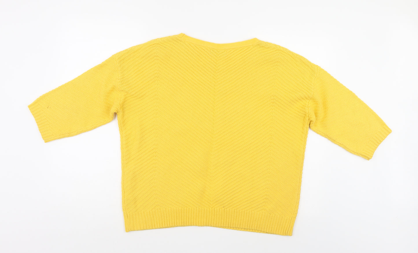 Per Una Womens Yellow   Pullover Jumper Size 16