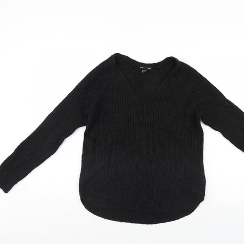 H&M Womens Black   Pullover Jumper Size S