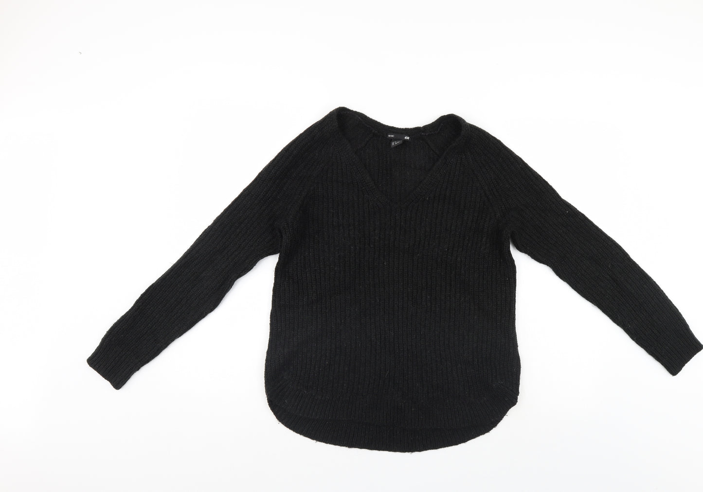 H&M Womens Black   Pullover Jumper Size S