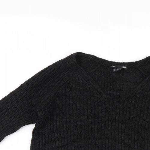 H&M Womens Black   Pullover Jumper Size S