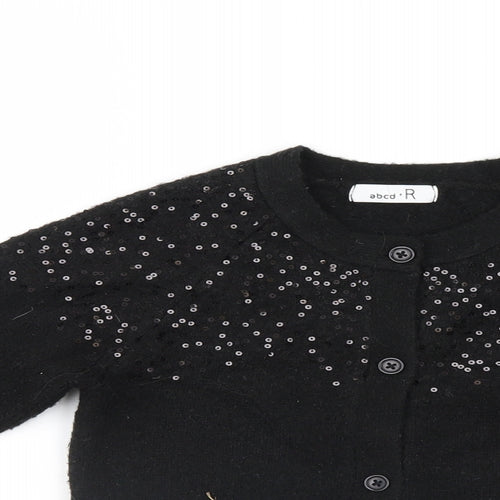 Abcd R Womens Black   Cardigan Jumper Size 8