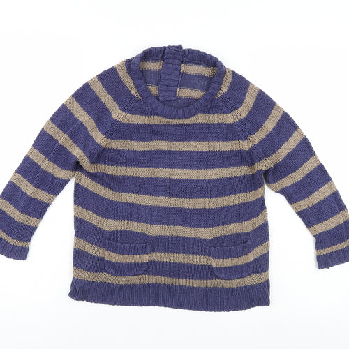 Preworn Womens Multicoloured Striped  Pullover Jumper Size 10