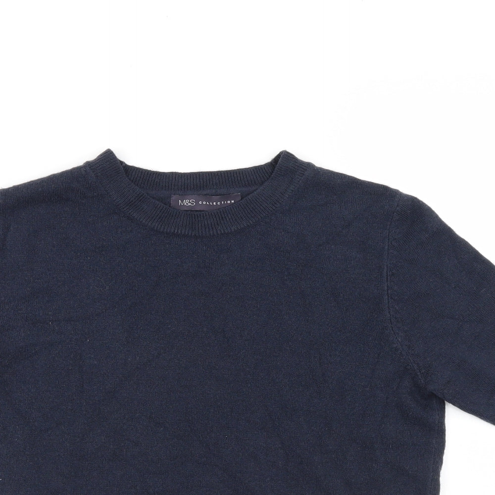 M&S Womens Blue   Pullover Jumper Size 10