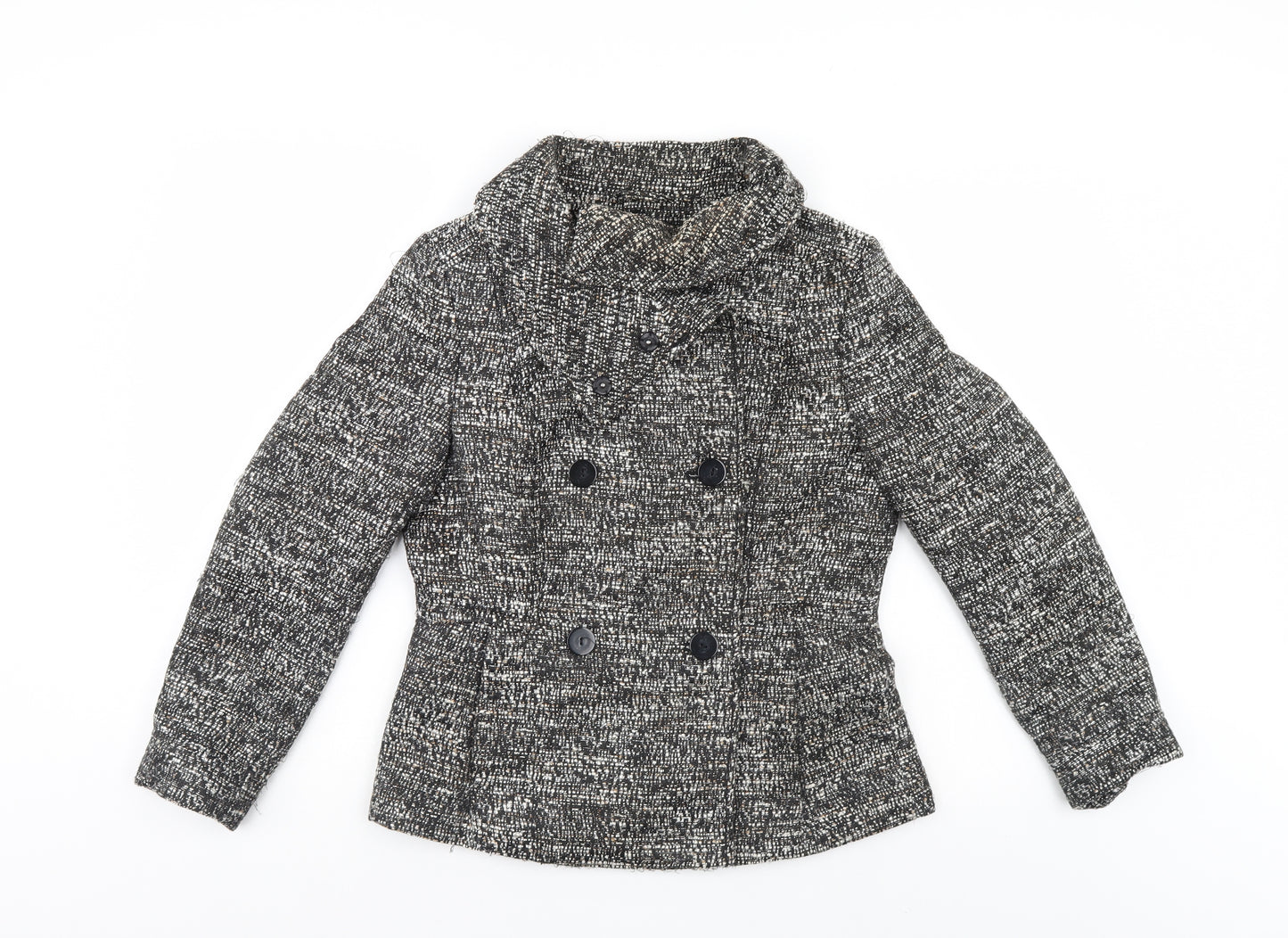 H&M Womens Grey   Jacket Blazer Size 8