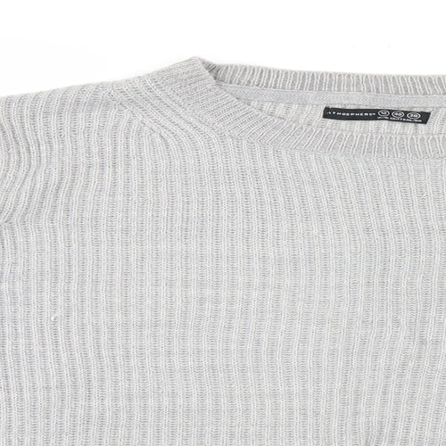 Atmosphere Womens Grey   Henley Jumper Size 12