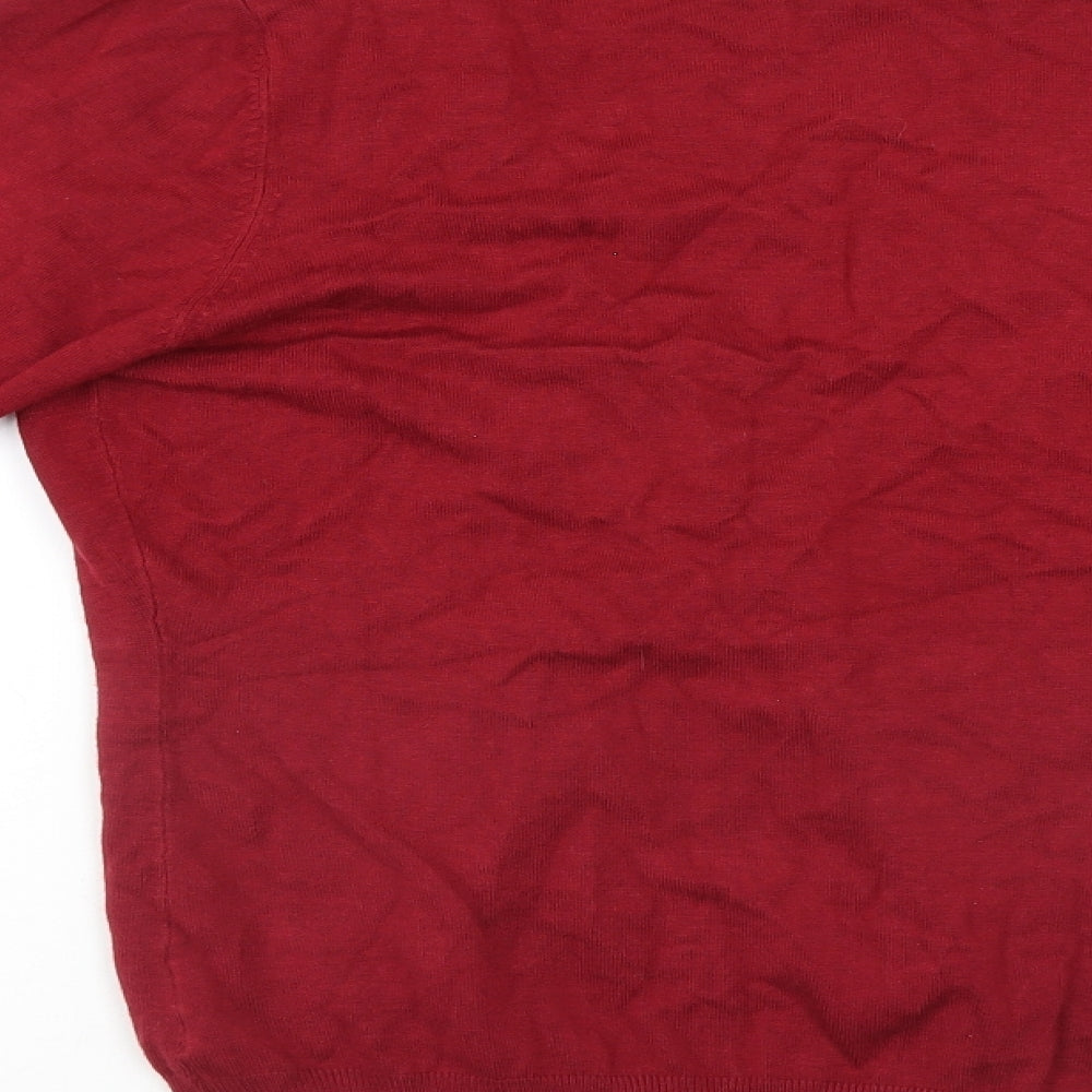 Yessica Womens Red   Cardigan Jumper Size M