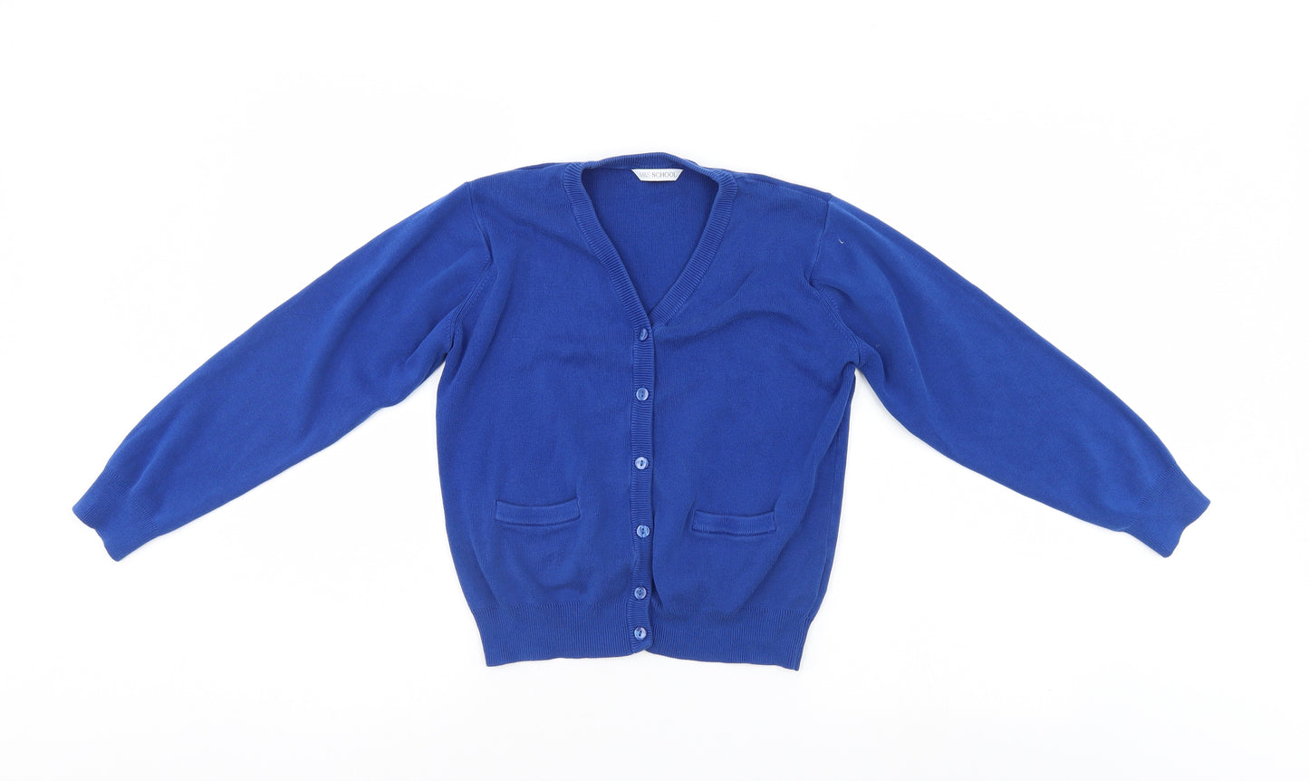 M&S Girls Blue   Cardigan Jumper Size 11-12 Years