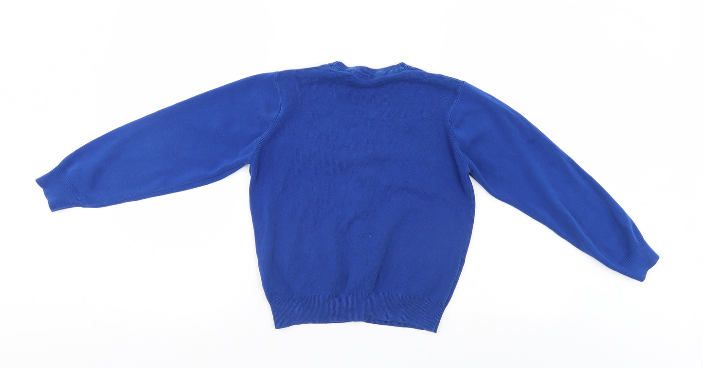 M&S Girls Blue   Cardigan Jumper Size 11-12 Years