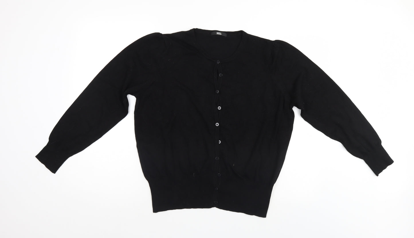 M&S Womens Black   Cardigan Jumper Size 22