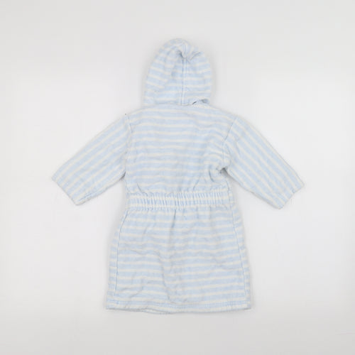 Mothercare Baby Blue Striped  Babydoll Robe Size 9-12 Months