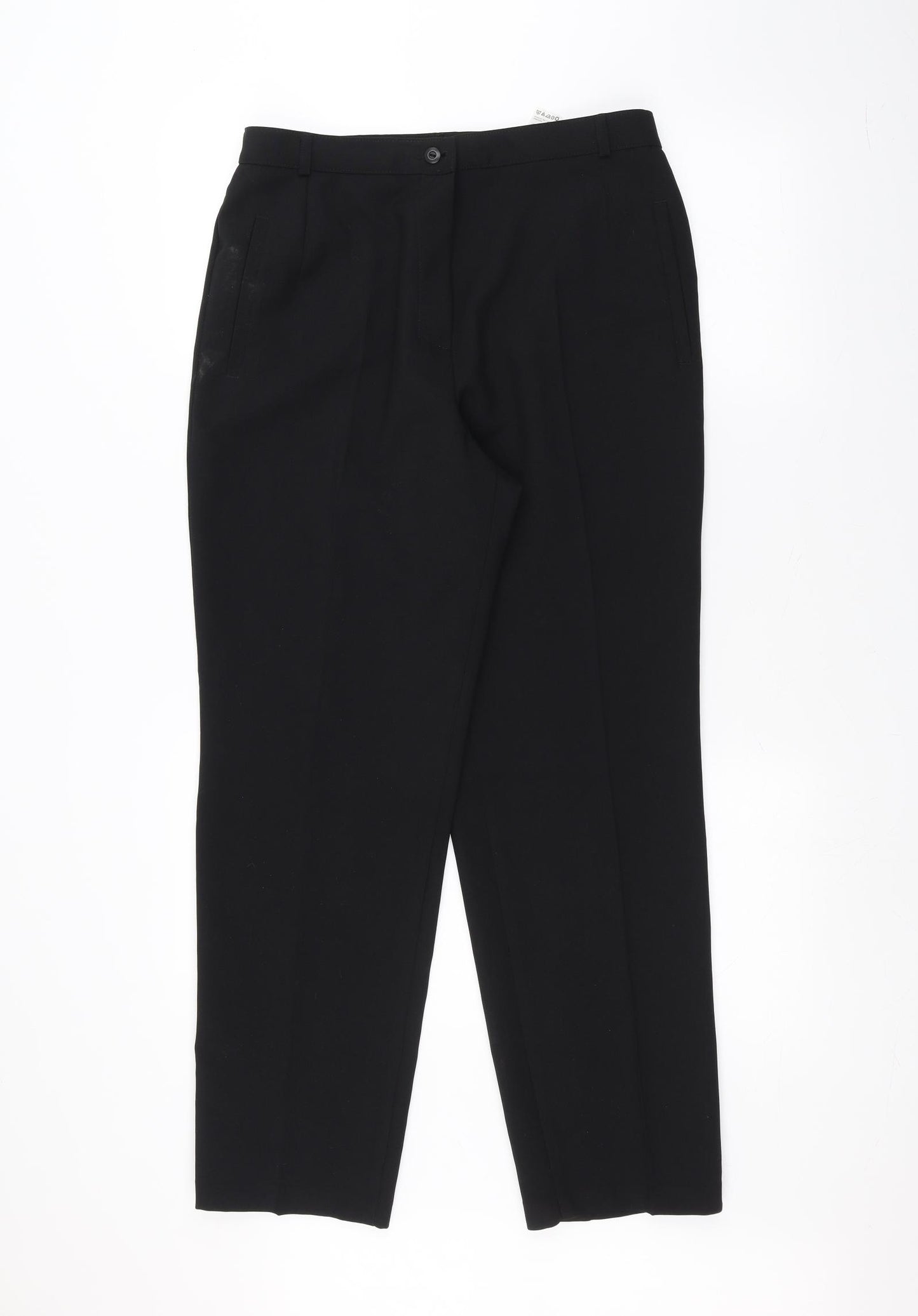 Marks and Spencer Womens Black   Trousers  Size 14 L27 in