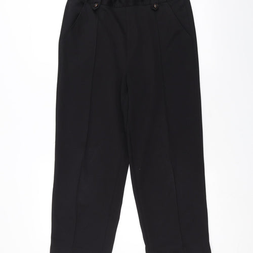 BM Womens Black   Trousers  Size 12 L23 in