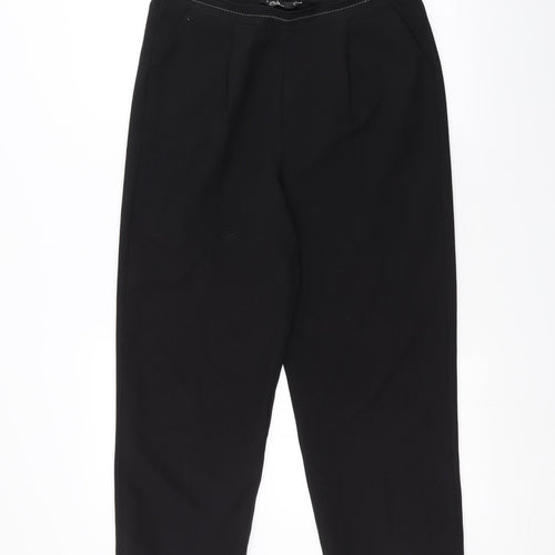 BM Womens Black   Trousers  Size 12 L22 in