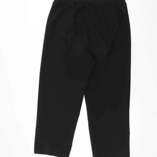 BM Womens Black   Trousers  Size 12 L22 in