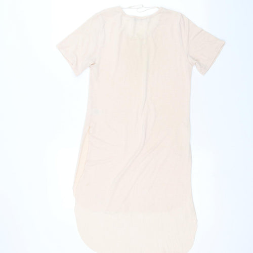 Select Womens Pink   Basic T-Shirt Size 8