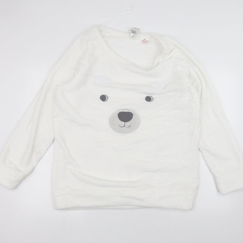 H&M Womens White   Pullover Jumper Size M
