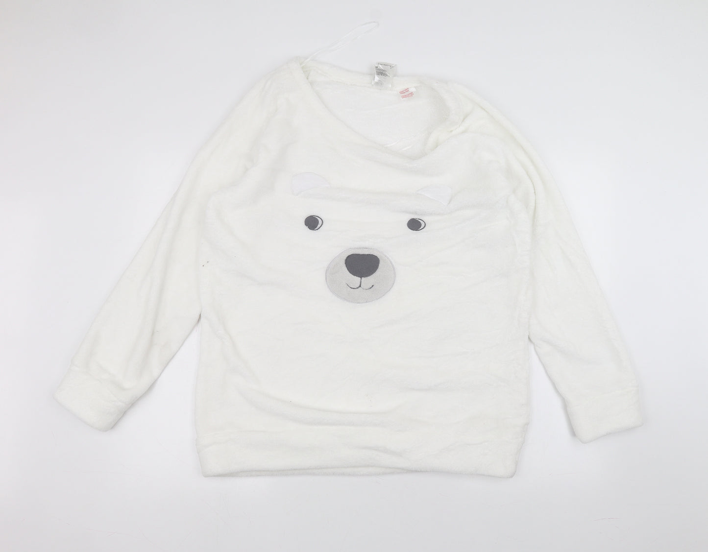 H&M Womens White   Pullover Jumper Size M