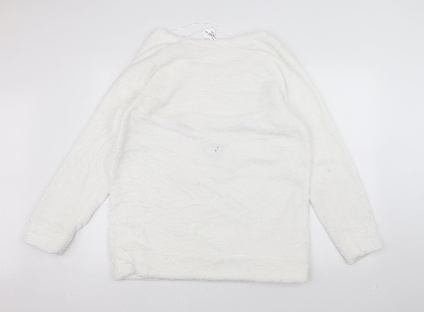 H&M Womens White   Pullover Jumper Size M
