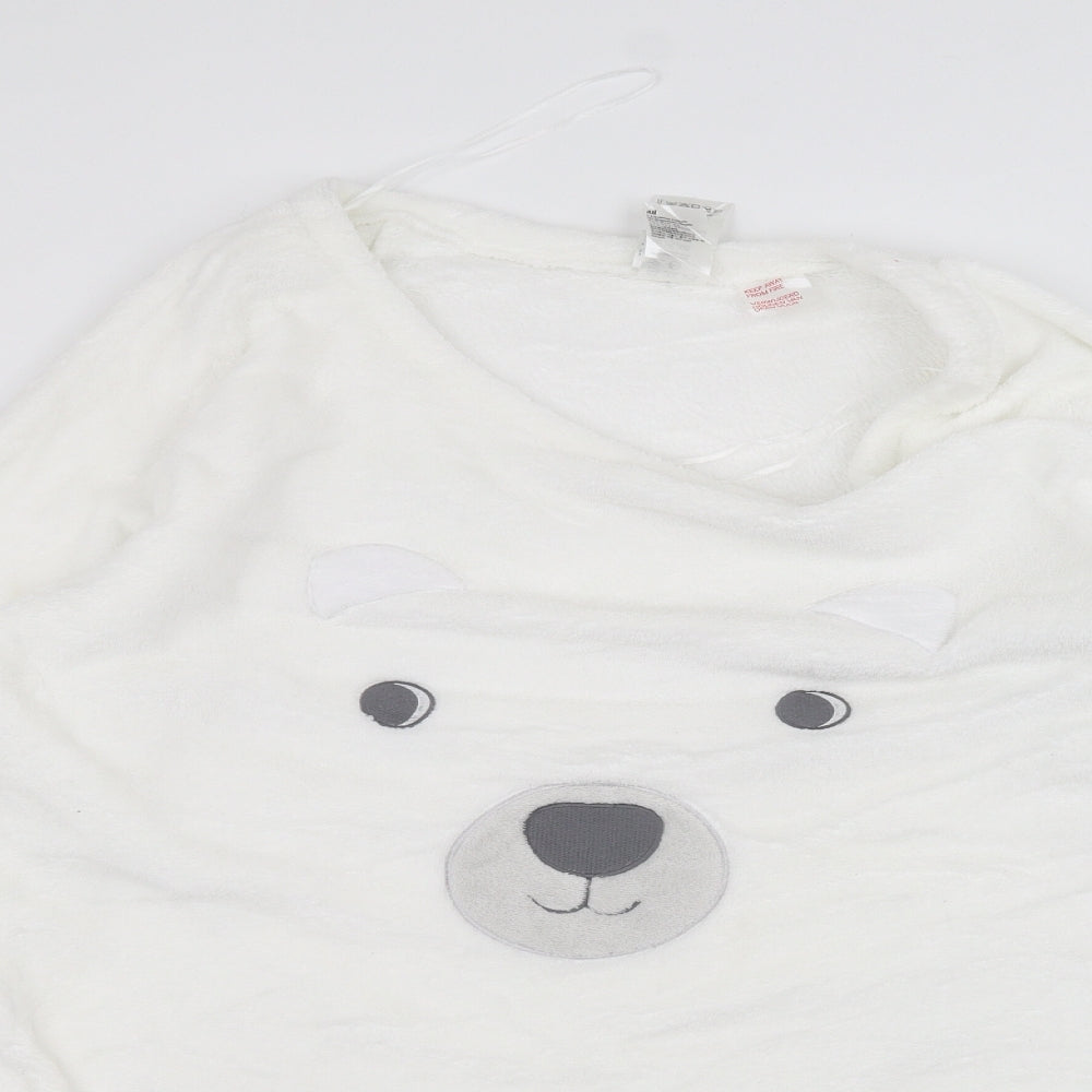 H&M Womens White   Pullover Jumper Size M