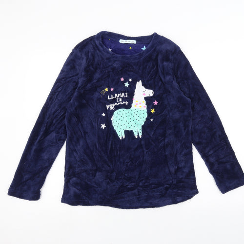Preworn Womens Blue   Pullover Jumper Size 12  - llama