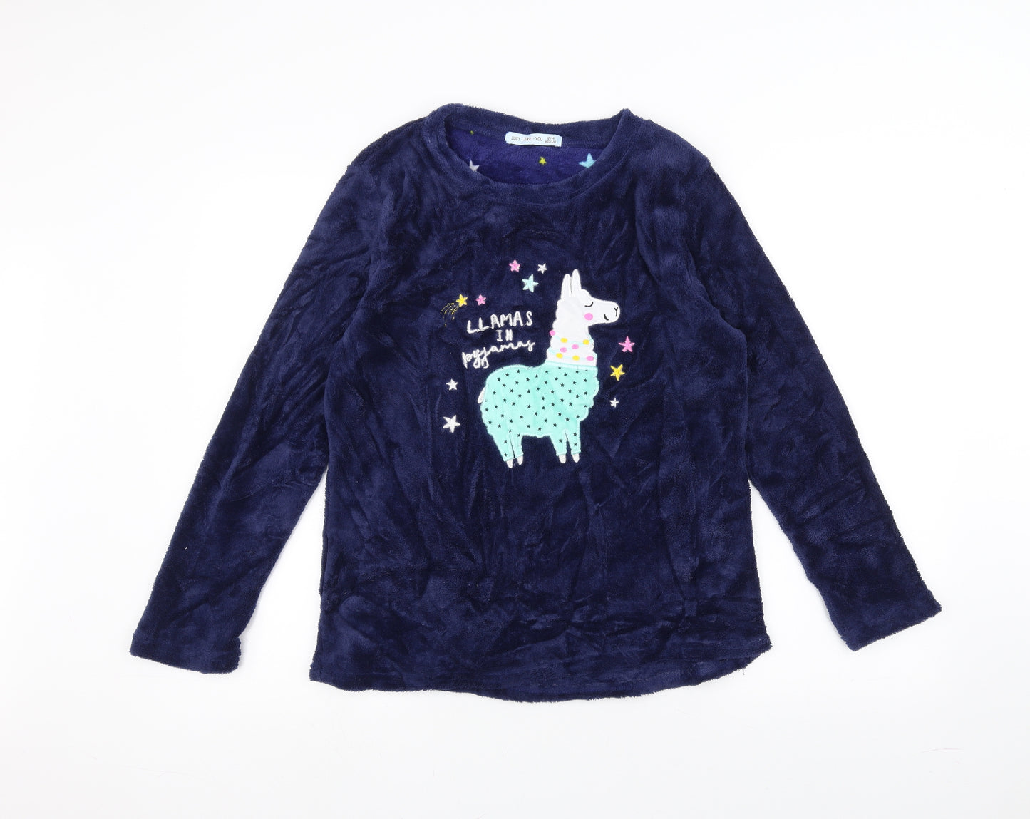 Preworn Womens Blue   Pullover Jumper Size 12  - llama