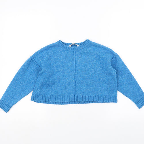miss e-vie Girls Blue   Pullover Jumper Size 7-8 Years